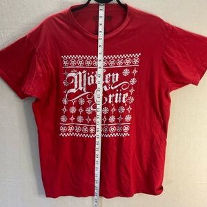 Motley Crue Red CHRISTMAS Graphic Tee-XL… rockin Holiday band T-shirt